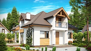 Hiša s štirikapno streho in frčado. Lepi interierji ter tradicionalni, a moderen izgled