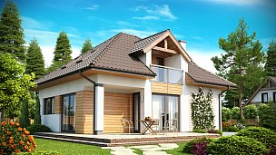 Hiša s štirikapno streho in frčado. Lepi interierji ter tradicionalni, a moderen izgled