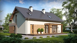 Verzija projekta Zx38 s spremenjenim razporedom prostorov in klasično streho