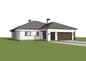 Povečana verzija za en meter v delu dnevne sobe in v zrcalni izvedbi