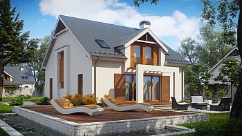 Z246. Načrt klasične hiše za veččlansko družino, ki vas bo očarala s privlačnim dizajnom