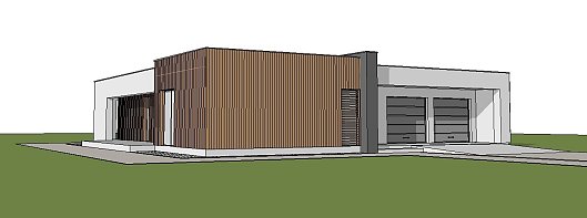 Verzija z garažo za dva avta desno