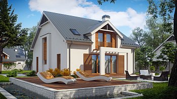 Načrt klasične hiše za veččlansko družino, ki vas bo očarala s privlačnim dizajnom
