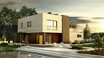 Zx54. Super moderna hiša, z izrednim tlorisnim razporedom, veliko teraso in garažo pod njo